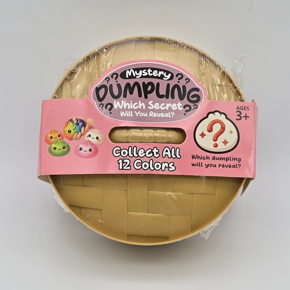 New MSG Inc Mystery Dumpling Kids Tan Squishy Toy Fidget Blind Box Kawaii Cute